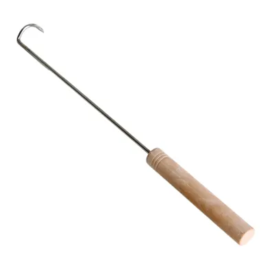 Image de Crochet de barbecue Paella World - Spatule en acier inoxydable avec manche en plastique