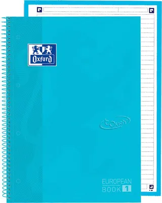 Produktbild von Oxford 400138327, Einfarbig, Blau, A4+, 80 Blätter, Liniertes Papier, Hardcover