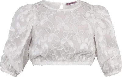 Produktbild von Dirndlbluse Karlstein hochgeschlossen mit Puffarm ecru Größe 40