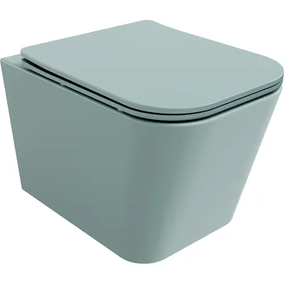 Zdjęcie produktu dla Mexen Teo miska wc Rimless z deską wolnoopadającą slim, duroplast, zielona jasna mat - 30854048