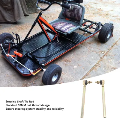 Obrázek produktu pro Pár 190 mm tyčí řízení s kulovým kloubem z kovu, univerzálně vhodné pro čtyřkolky ATV Kart Quad Bike o objemu 50 cc až 250 cc