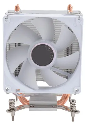 Imagen del producto de Disipador de CPU de 9 cm con 2 tubos de calor, luces de colores y un ventilador de cable único para refrigeración de CPU de computadoras, compatible con sockets 775, 1150, 1151, 1155, 1156, 1200 y 1700