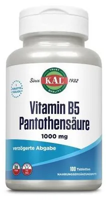 Produktbild von Vitamin B5 1000 mg Pantothensäure Kal Tabletten 100 St