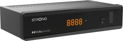 Produktbild von Strong SRT 7040, Kabel, Satellit, 4:3, 16:9, MPEG4, H.264, MPEG-1, MPEG-2, EAC3, 8 MB, Schwarz