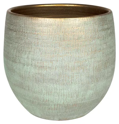 Produktbild von Ter Steege Blumentopf, türkis, Durchmesser 42 cm, Höhe 38 cm