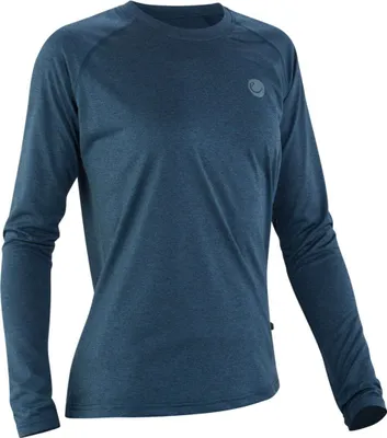 Langarmshirt "Wo Esperanza LS" von Edelrid in Dunkelblau; für Damen; aus atmungsaktivem Material.