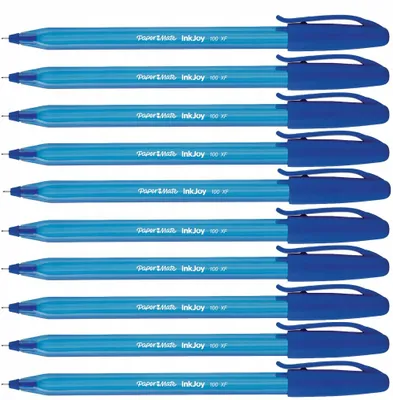 Produktbild von Paper-Mate Inkjoy 100XF Kugelschreiber Blau 0,5 mm 10er-Pack