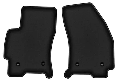 Produktbild von Velours-Fußmatten Vorne für Ford Mondeo MK3 2001-2007 (Kombi/Liftback/Limousine) – 2-tlg, Schwarz, passgenau – Wielganizator DURBAN