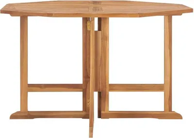 Obrázek produktu pro vidaXL Zahradní jídelní stůl skládací 110x110x75 cm Teakový masiv