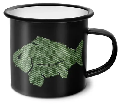 Immagine prodotto di DELPHIN CARPO, tazza smaltata, verde, 350 ml, 1 pezzo, 101006396