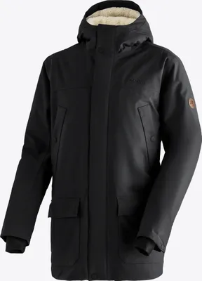 Produktbild von Maier Sports Senne Outdoorjacke Schwarz Größe 48 wasserabweisend abnehmbare Kapuze PFC-frei