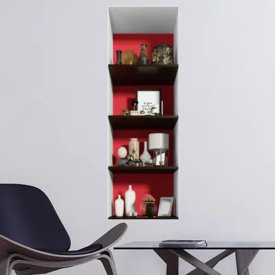 Productafbeelding van 3D-effect stickers, 4 designplanken, 30 x 90 cm