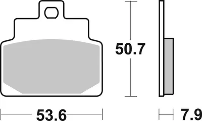 Produktbild von sbs Bremsbeläge Bremsklötze VORNE 153HF