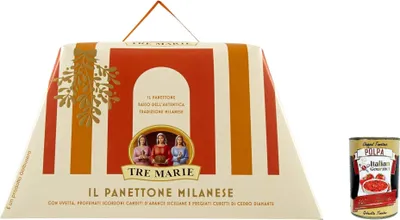 Produktbild von Tre Marie Italian Gourmet il Panettone Milanese con canditi Rosinen Zeder 3 x 1kg