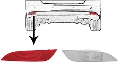 Obrázek produktu pro VAN WEZEL Odrazka červená levá pro FORD Focus III