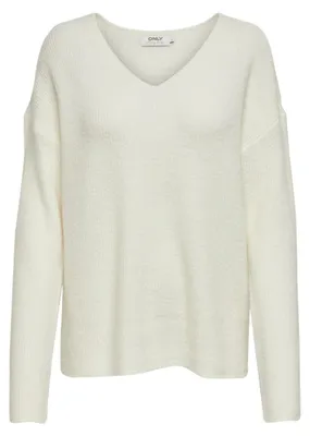 Image de PULLOVER, taille M, pour femme, couleur beige, uni. (Numéro d'article : 15204588)