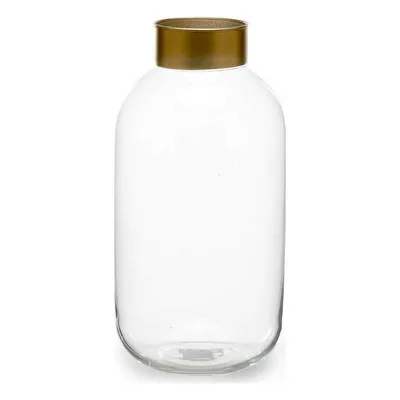 Produktbild von Vase weich Gold Durchsichtig Glas (14,5 x 29,5 x 14,5 cm)