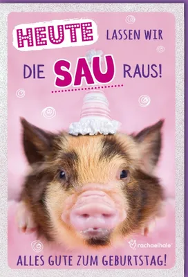 Produktbild von Geburtstag - Glückwunschkarte im Format 11,5 x 17 cm mit Umschlag