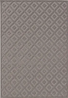 Produktbild von benuta Teppich Wohnzimmer Leo Hellgrau 300x400 cm Wohnzimmerteppich Rechteckig Muster Kurzflor Flauschig Weich