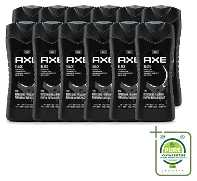 Image de 12 gels douche Axe, senteur cèdre et poire – 250 ml – Lot de 12