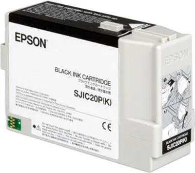 Produktbild von Epson SJIC20P(K) Black Tintenpatrone für TM-C3400BK, Schwarz, Tinte auf Pigmentbasis, 1 Stück(e)
