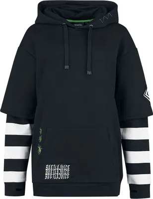 Produktbild von Beetlejuice Kapuzenpullover Damen Strange And Unusual schwarz M