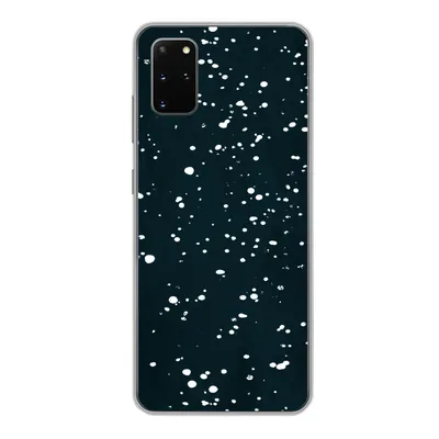 Produktbild von MuchoWow® Handyhülle Schutzhülle Hülle für Samsung Galaxy S20 Plus Polka dots - Schwarz - Weiß Silikon Softcase Handy Hülle - Hartschale