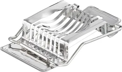 Produktbild von APS 88099 Eierschneider, 14,5 x 8 cm, Höhe 2,5 cm, Edelstahl, zum Längs- und Querteilen