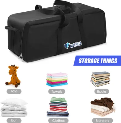 Produktbild von 100L extra große Reise-Aufbewahrungstasche, wasserdichte Handtasche, faltbare Reisetasche, Rucksack
