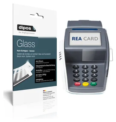 Produktbild von 2x Schutzfolie für REA CARD T7 pro matt - Anti-Shock 9H Folie dipos Glass Kunststoffglas