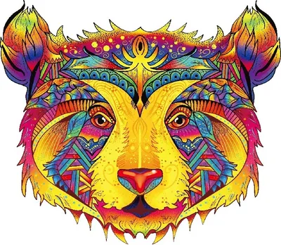 Produktbild von Holzpuzzle Color Bear/M - Kreativität Entfalten KP21983