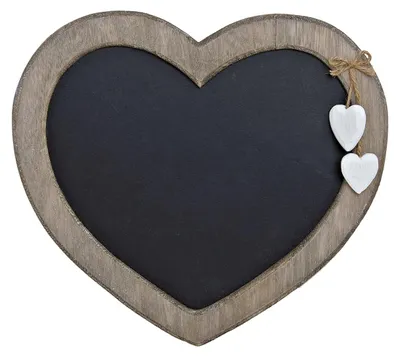 Produktbild von Memotafel aus Holz Herzform Herzmemotafel