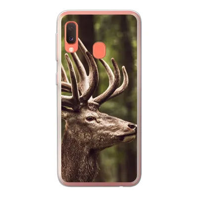 Produktbild von MuchoWow® Handyhülle Schutzhülle Hülle für Samsung Galaxy A20e Hirsch - Natur - Geweih - Wald - Tiere Silikon Softcase Handy Hülle - Abdeckung