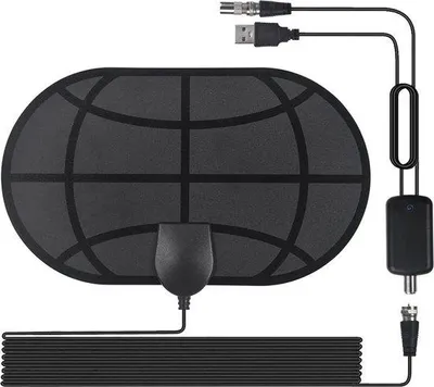 Immagine prodotto di Piccola antenna TV digitale ultrasottile con portata di 130 km, antenna HDTV DVB-T2, colore nero