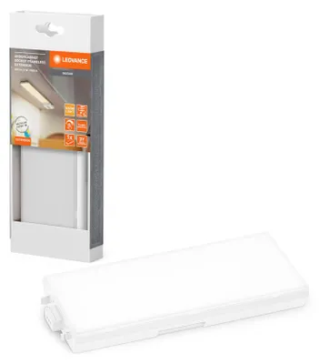 Productafbeelding van LED inbouwlamp, uitbreiding voor paneel, 3,85W, 250 lm, 3000 K, 17,9 cm. Witte basisplaat. Uitbreidingsset met stekker