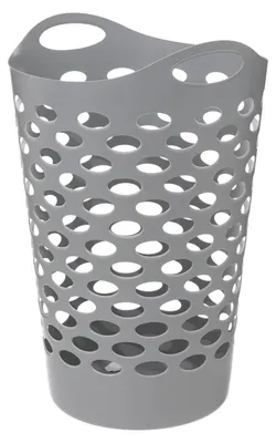 Produktbild von 5Five Flexibler Waschekorb/Aufbewahrungskorb - hellgrau - 60 Liter