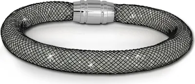 Produktbild von SilberDream Damen-Armband 20cm weiß Mini Kristalle Edelstahl Nylon SDA050K0