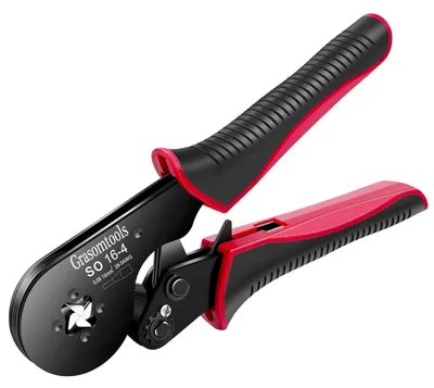 Immagine prodotto di Pinza crimpatrice per connettori a crimpare, adatta per cavi con sezione da 0,08-16 mm²/AWG 28-5