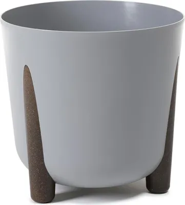Immagine prodotto di Vaso da fiori Howhomely Altezza 28 cm - Vaso per piante Grigio - Plastica