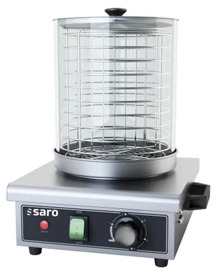 Zdjęcie produktu dla Maszyna do hot dogów Saro HW 1 – urządzenie ze stali nierdzewnej z cylindrem szklanym, 0,45 kW