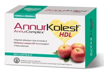Immagine prodotto di Integratore alimentare per il colesterolo Annur Kolest HLD, 60 capsule