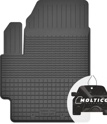 Image de Tapis de sol en caoutchouc pour conducteur avec bordure Tapis de sol en caoutchouc pour voiture Set de 1 pièce - convient pour Fiat Sedici 2006-2013