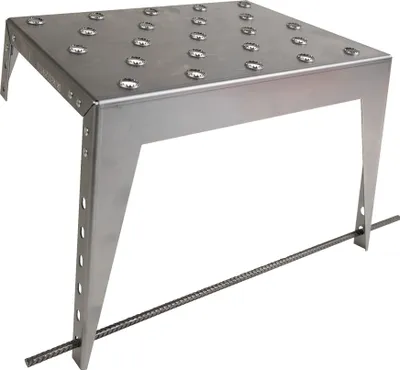 Produktbild von Hangstufe 25 x 36,5 cm, Stahl roh, Hangtreppe, Außentreppe, Böschungstritte, Gartengestaltung, Trittstufe, Treppenstufe außen, Gartenstufe, Deichstufe