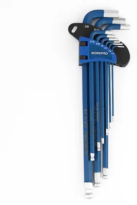 Image de Workpro Jeu de clés Allen longues 9 pièces