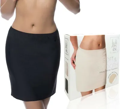 Produktbild von Julimex Damen Unterrock Unterkleid kurz SOFT&SMOOTH, Farbe: Schwarz, Große: L