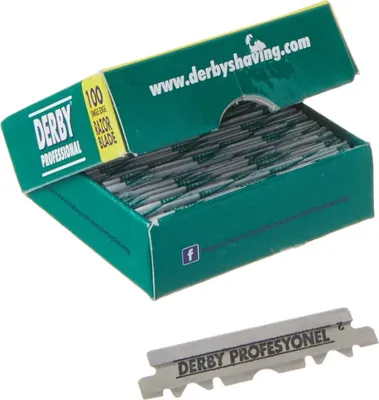 Zdjęcie produktu dla Derby, Ostrza do maszynek, 100 sztuk (PRODUKT Z NIEMIEC)