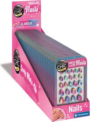 Zdjęcie produktu dla Clementoni Crazy Chic 18157, Zestaw do robienia tatuaży na paznokciach dla dzieci, 6 lat(a), Wielobarwny
