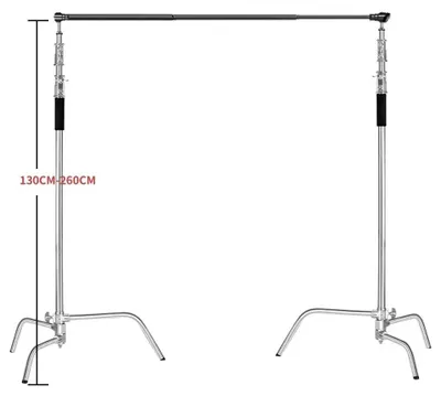 Produktbild von Teleskopische Hintergrundstange, verstellbare Länge, tragbares Design, 3M Kit 260A