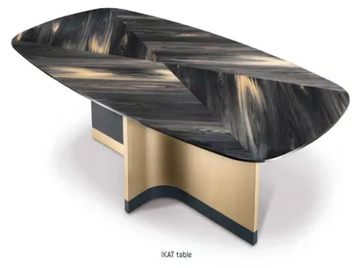Produktbild von Luxus Esstisch Designer Tisch Marmor Massivholz Esszimmer Bizzotto Italienische