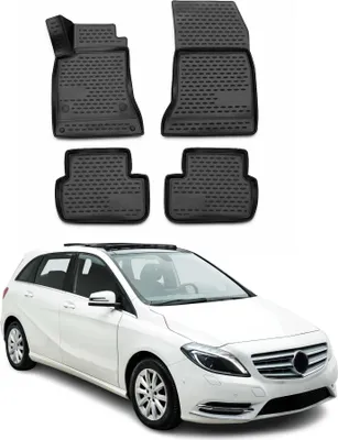 Immagine prodotto di 2011-2018 Mercedes Classe B W242 W246 Tappetini TPE Nero 4 pz